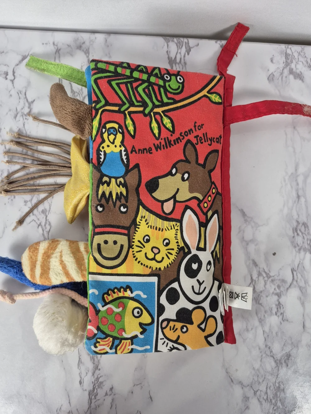 Jellycat Multicolor Pet Tails Soft Cloth Activity Book